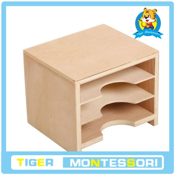 

wholesale professional montessori material wooden educational toy sensorial Geometric Card Cabinet