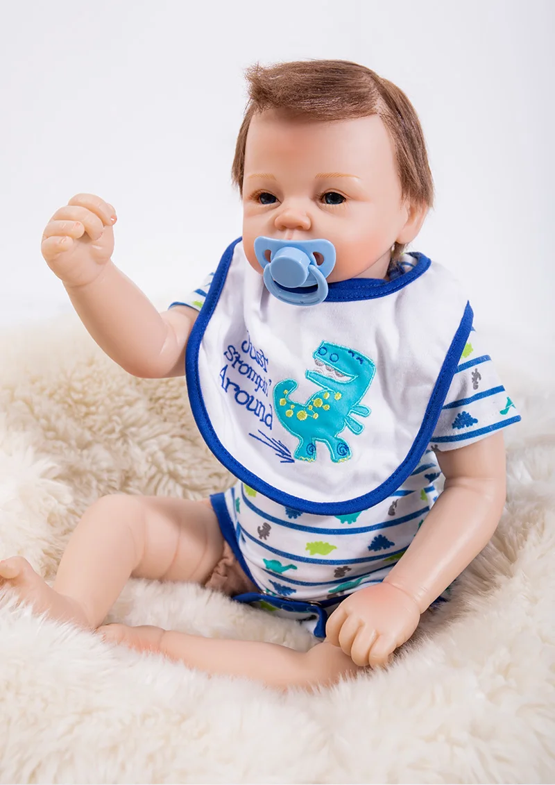 Мягкие силиконовые виниловые куклы Reborn 53 см очаровательные Куклы Baby