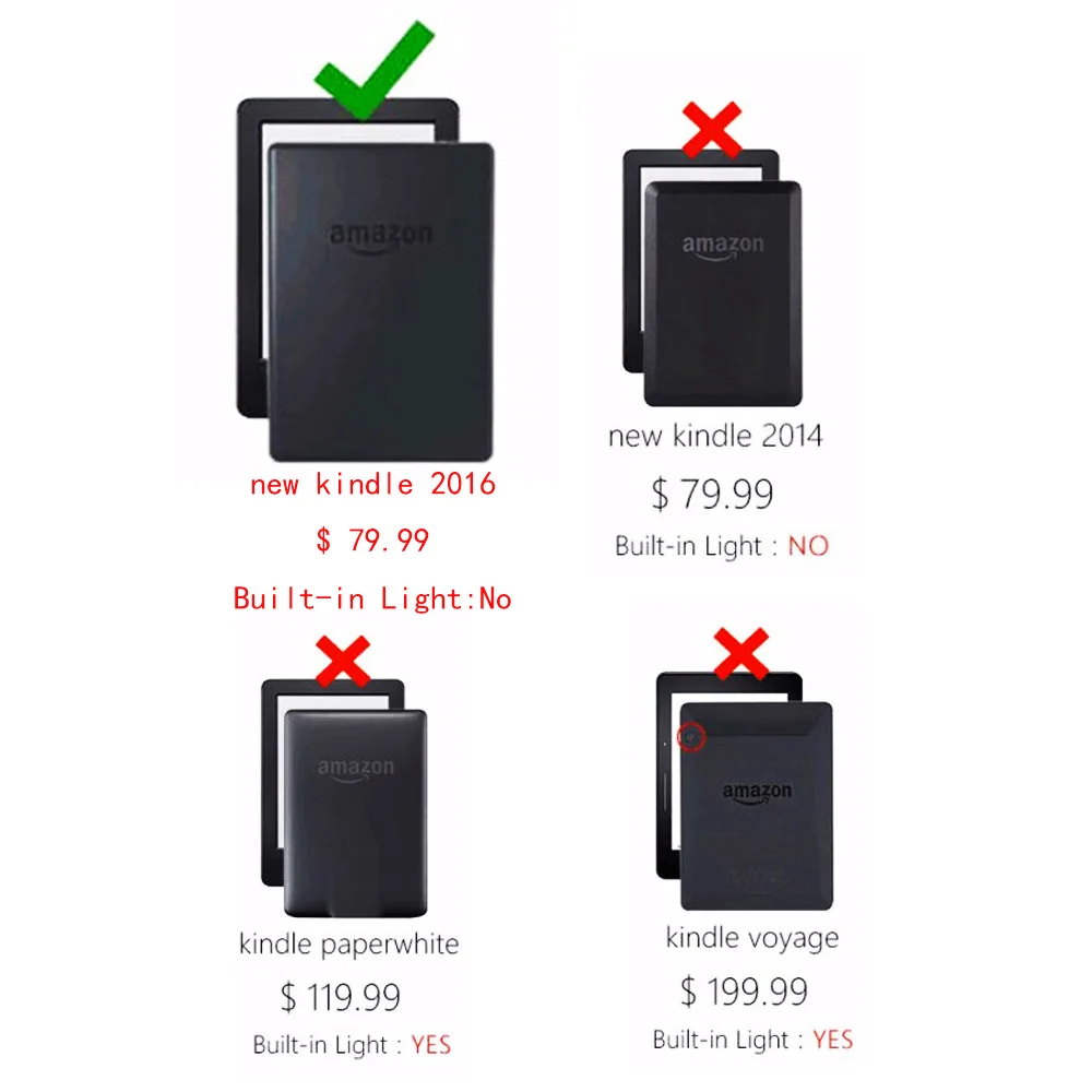Чехол для Kindle 8th Generation 2016 Ereader оригами кожаный чехол 8 Auto Sleep and Wake up защитный