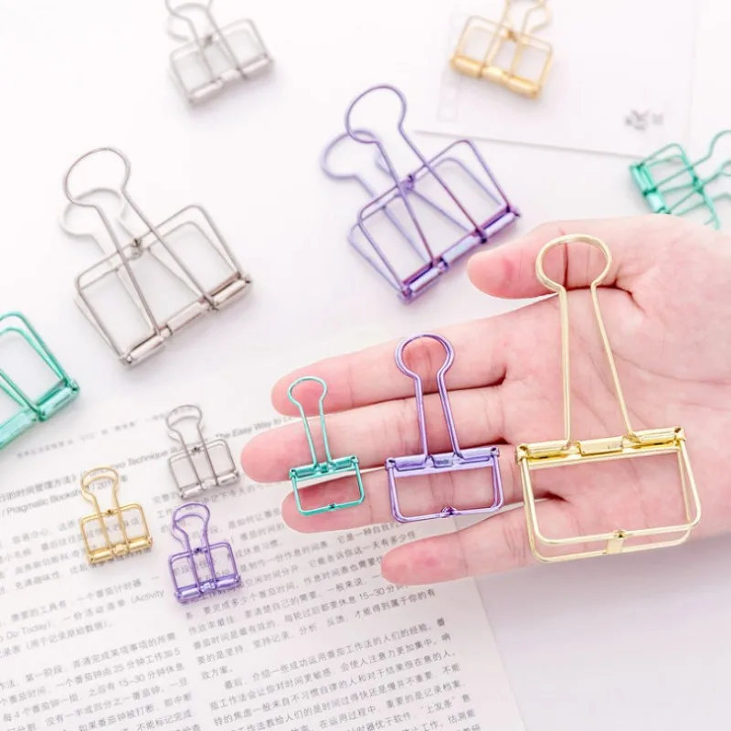 1 шт. простой металлический полый длинный хвостовый зажим diy бумажные зажимы фото