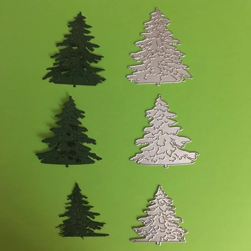 3 шт. дерево металла резки штампы Новый 2018 тиснение для скрапбукинга трафареты