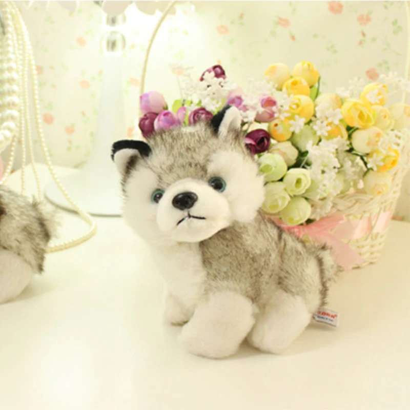 Милые мягкие игрушки животных для детей Хаски собаки плюшевые девочек мальчиков