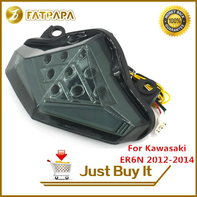 Бесплатная доставка аксессуары для мотоциклов задний фонарь подходит Kawasaki ER6N