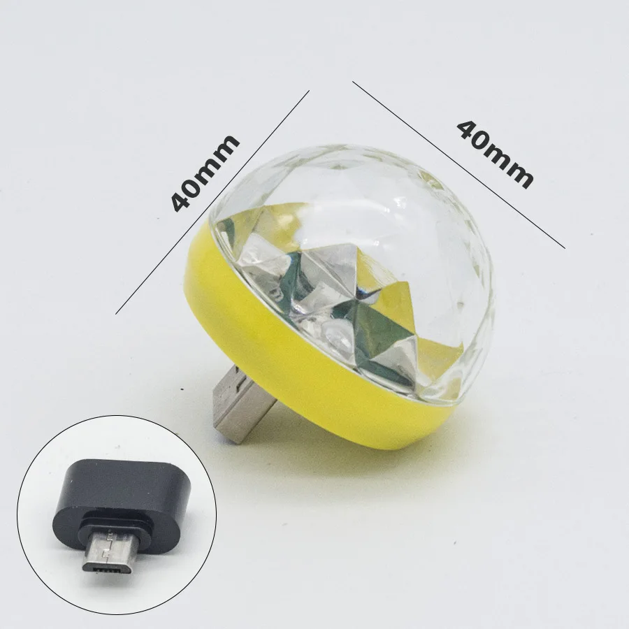 Портативный Usb 4 W красочные автоматическая RGB светодиодный Лампа прожектор для