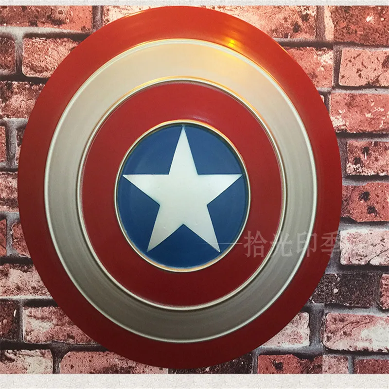 1 Мстители, Капитан Америка, Steve Rogers Shield, косплей, опора, металлические повреждения, металлические подвесные украшения, декор для комнаты - Цвет: 1