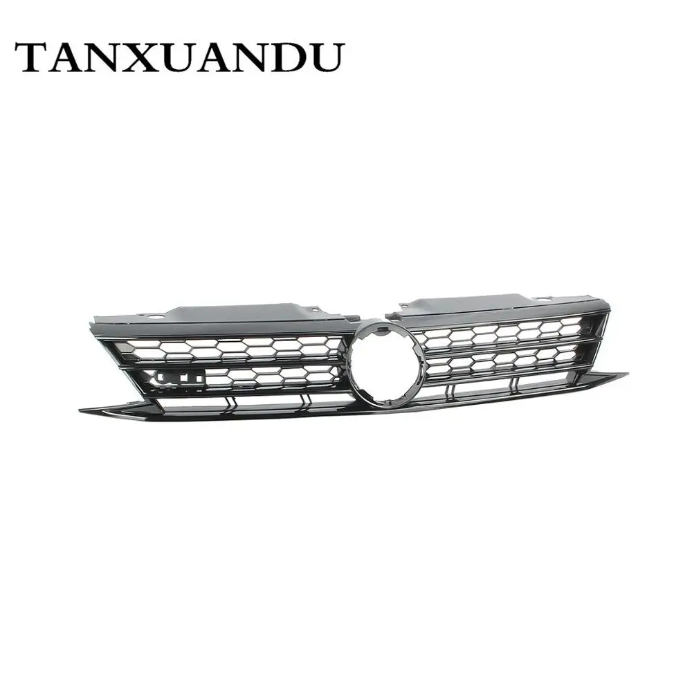 Черная отделка Honeycom передний бампер радиатор центральный верхний гриль решетка