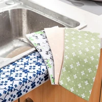 5012cm vegetables basin kitchen sink adhesive waterproof stickers roll bathroom washbasin waterproof sticker home decor
