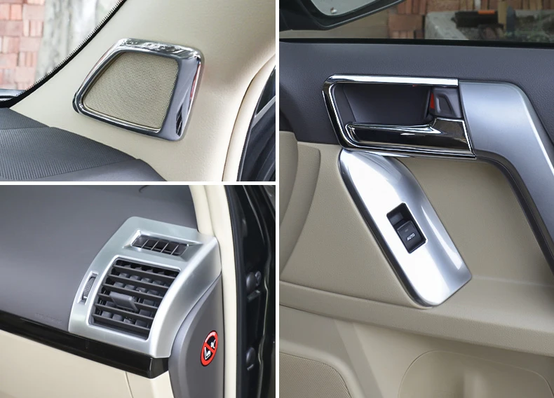 17 шт интерьер автомобиля Панель Планки Стайлинг крышка для Toyota Land Cruiser Prado FJ 150 2014