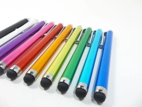 Металлический сенсорный стилус для емкостного экрана с зажимом iphone 4 4S 5 /iPad/mini