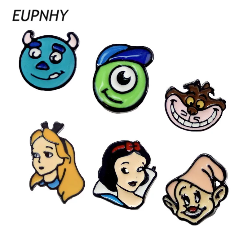 EUPNHY 1 шт. белоснежная брошь в форме принцессы университета монстра булавка для
