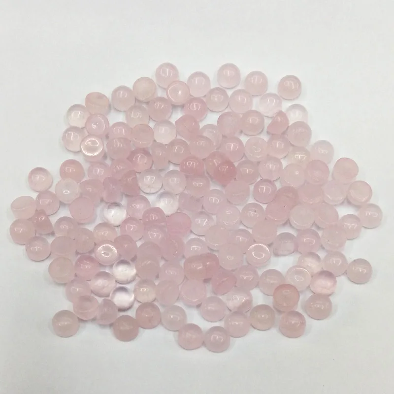 Модные розы кварц 4 мм высшее качество ассорти натуральный камень Круглый Шарм