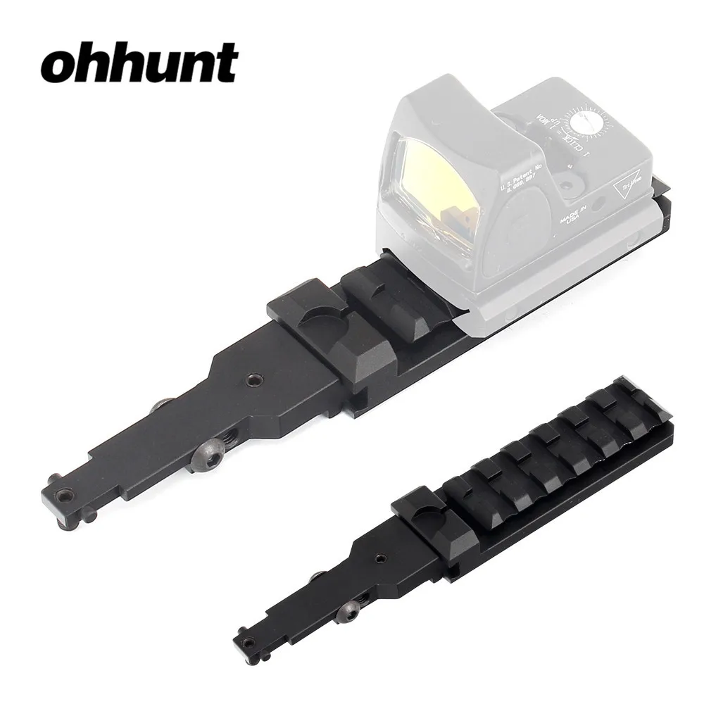 Тактический ohhunt Mini Red Dot Sight Mount со встроенным задним железным прицелом Для AK 47