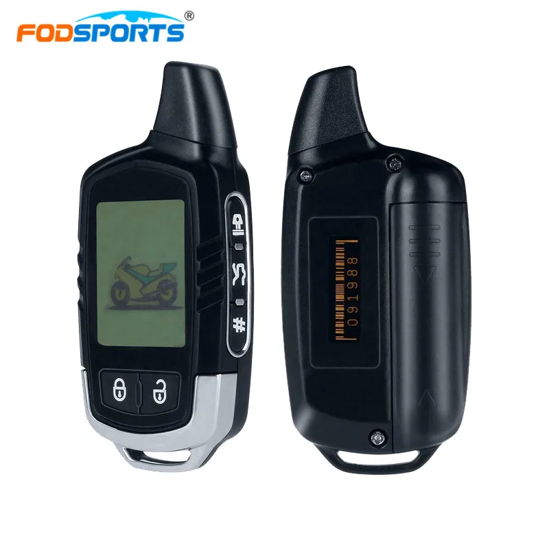 Fodsports мотоциклетные защиты от кражи 2 варианта ЖК дисплей мотоцикл сигнализация