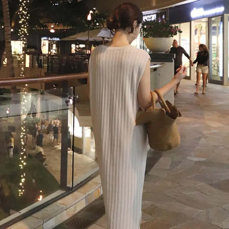 Элегантные Простые милые офисные женские винтажные летние корейские длинные