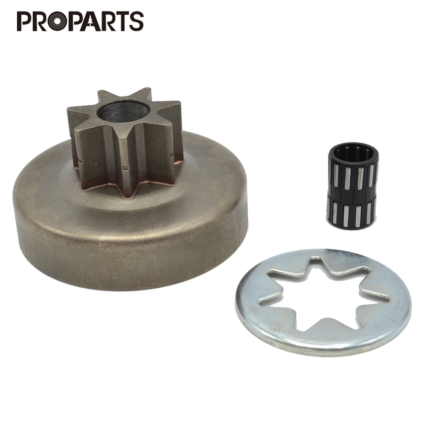 3/8 &quot7 T клатч цепь барабана диск шпоночная Звездочка игольчатый подшипник