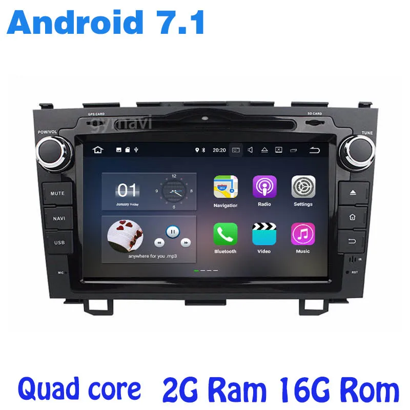Android 7 1 автомобильный dvd-проигрыватель с gps для CRV 2006 2007 2008 2009 2010 2011 quad core 2G