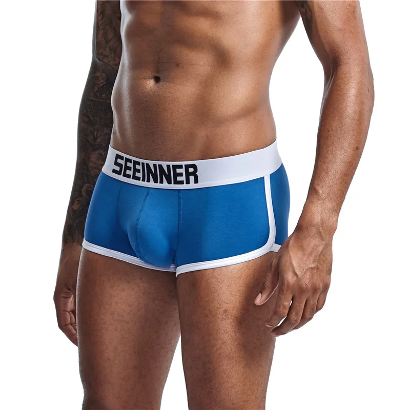 25 стилей Брендовые мужские трусы боксеры Сетчатое нижнее белье сексуальные Cueca