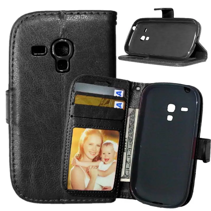 Чехол-книжка из искусственной кожи в стиле ретро для Samsung Galaxy S3mini S3 SIII Mini i8190 с