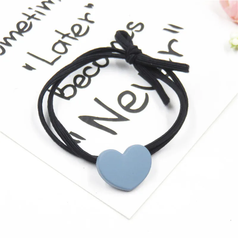 Резинки для волос с сердечками из сплава 1 шт. резинки ручной работы девочек