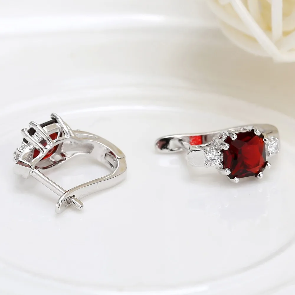 3 Colors Fine Jewelry Alloy With Imitate Crystal Beads Red White Color Long stud Earrings For Women EH1069 | Украшения и