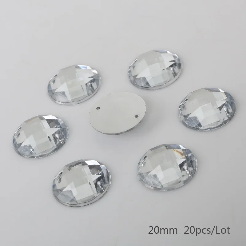 20mm 20pcs 100 шт. размер на выбор 8-20 мм жемчужные свадебные алмазные пуговицы фактор розетки Стразы Кнопки DIY аксессуары для волос декоративные пуговицы - Цвет: 20mm 20pcs