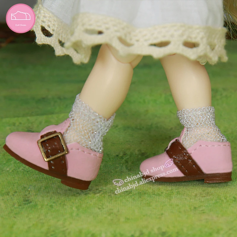 Туфли для куклы BJD 1/8 кожаные туфли розовые цвета обувь кукол lati YOSD длина в виде 2 9
