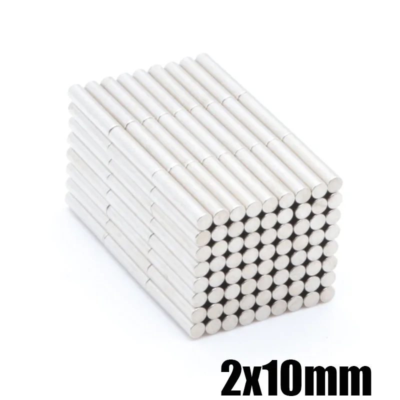 200 шт. редкоземельных магнитов цилиндрической D2X10mm неодимовые железные Бора