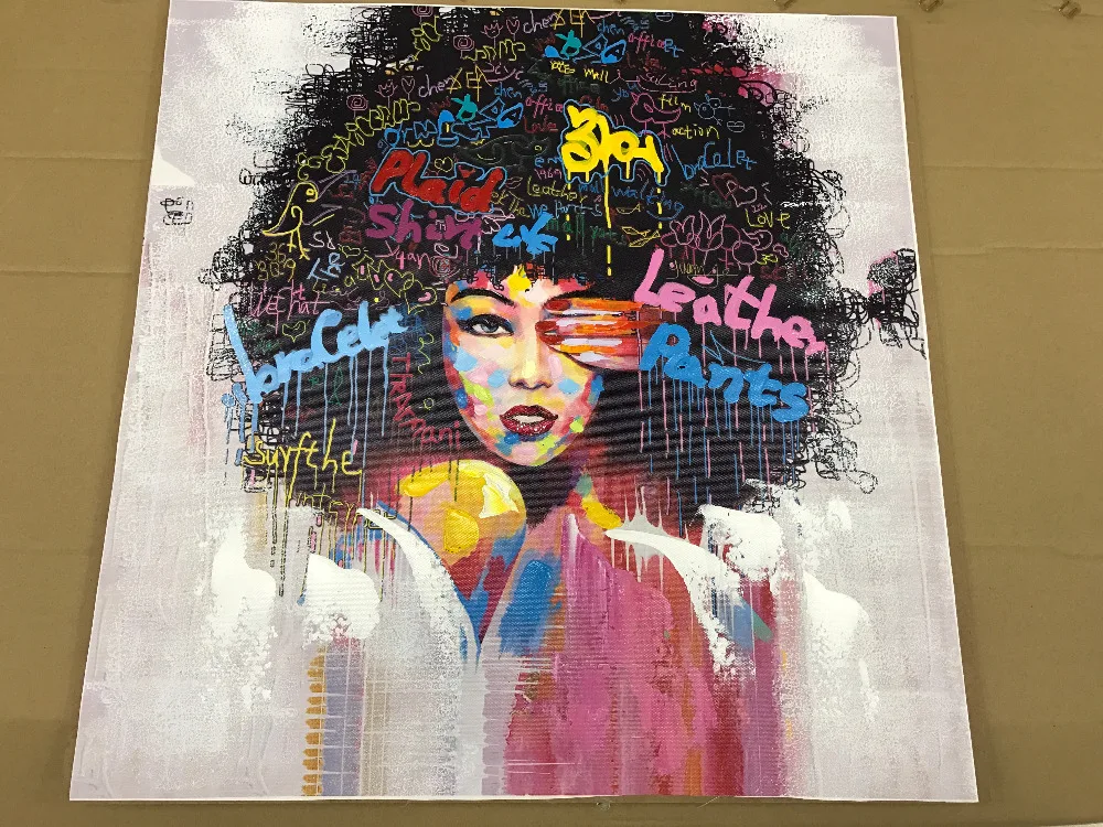 Набор для рисования на холсте граффти абстрактная современная Женская