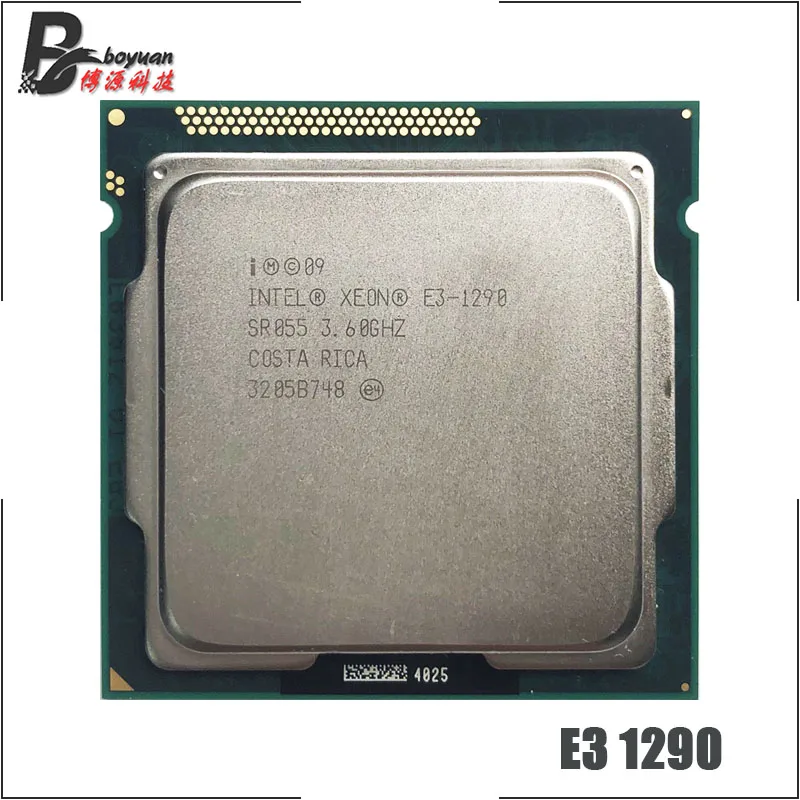 Четырехъядерный процессор Intel Xeon E3 1290 3 6 ГГц Восьмиядерный 8M 95W LGA 1155|Процессоры| |