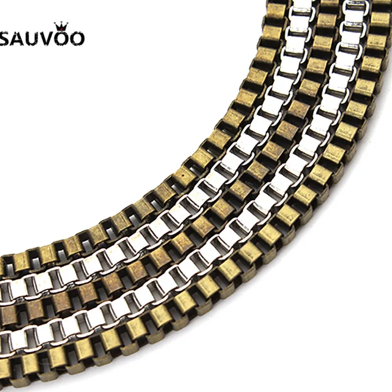SAUVOO 10 м/лот старинная фотография цвет ширина 3 2/2 4 мм ожерелья браслеты оптом Cahin DIY