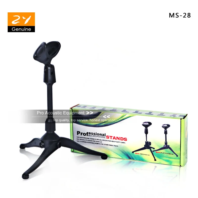 Черный Регулируемый Пластик настольный стол настольная подставка микрофон