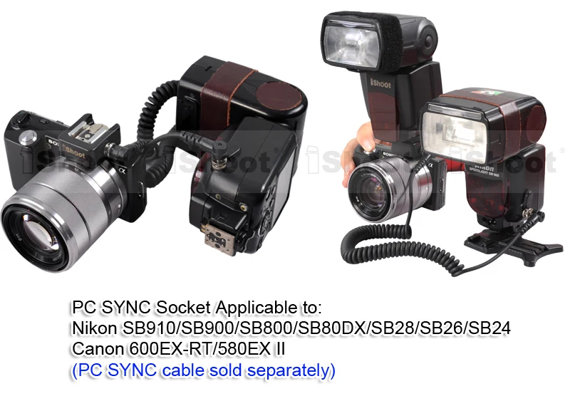 Универсальное крепление-адаптер для горячего башмака для вспышки Canon Speedlite 600EX/580EX 430EX II/550EX используется для камеры sony NEX C3 3C 3N 5C 5N 5T