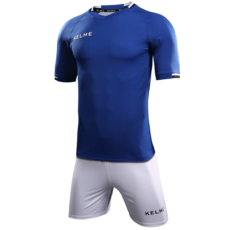 Футбольные майки KELME, форма survetement, Футбольная форма для тренировок, футбольные майки, футболка KMC160028 - Цвет: Flash Blue