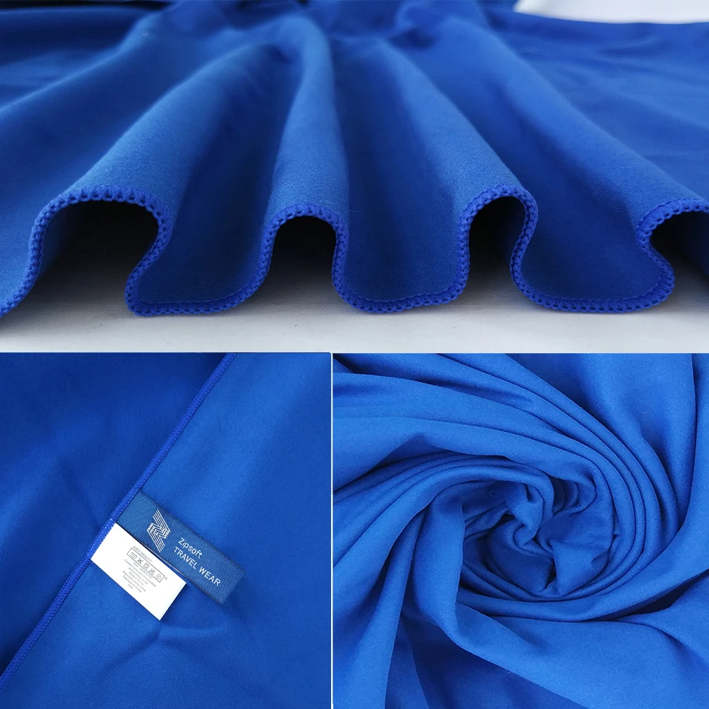 Пляжное полотенце Zipsoft из микрофибры быстросохнущее для плавания путешествий