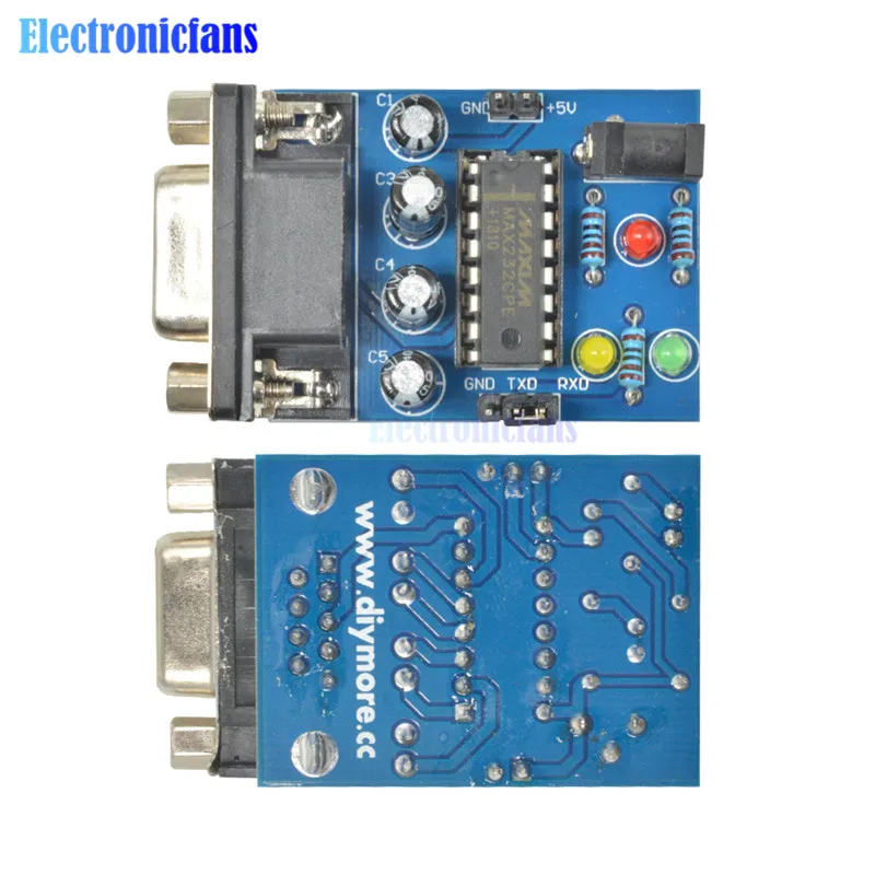 Модуль преобразователя MAX232 COM DB9 серийная плата MAX232CPE чип передачи ATMEGA16