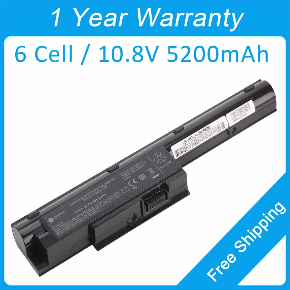 

New 6 cell 5200mah laptop battery FMVNBP195 FPCBP274 for fujitsu LifeBook BH531 LH531 SH531 S26391-F545-L100 S26391-F545-E100