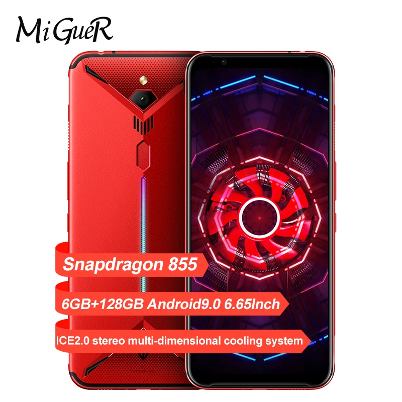 Zte Nubia Red Magic 3 Мобильный телефон 6 65 &quotSnapdragon 855 Восьмиядерный отпечаток пальца