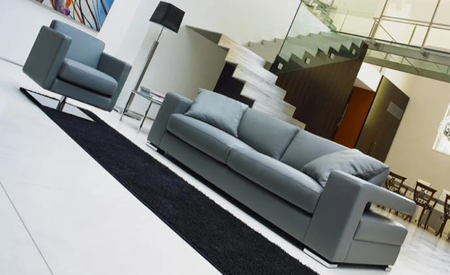 Free Shipping sigle sofa Modern Design Classic Simple Genuine leather 3 seater with Stainless steel legs | Мебель