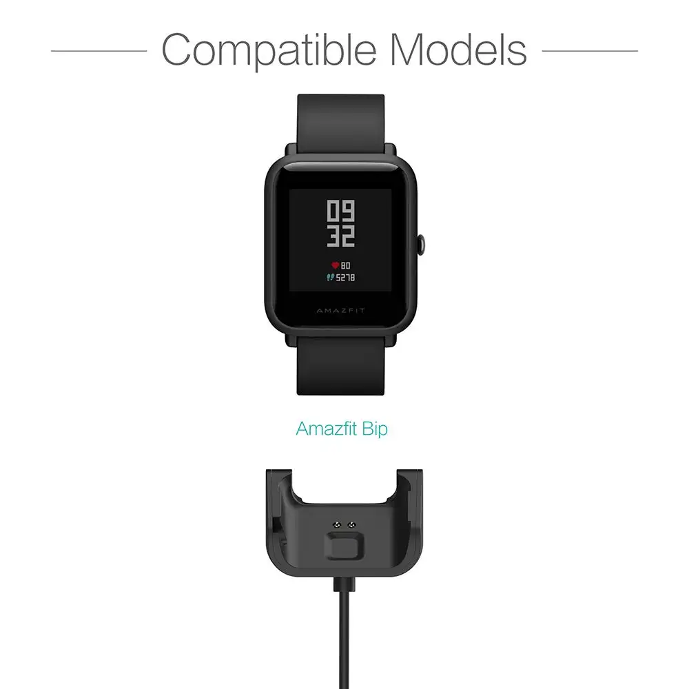 Замена USB магнитное зарядное устройство для Xiaomi Huami Amazfit Bip Youth A1608 модель Smartwatch зарядные устройства Быстрая зарядка кабель Колыбель