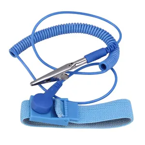 Антистатический браслет ESD, эластичный ремешок с зажимом для чувствительных инструментов для ремонта электроники