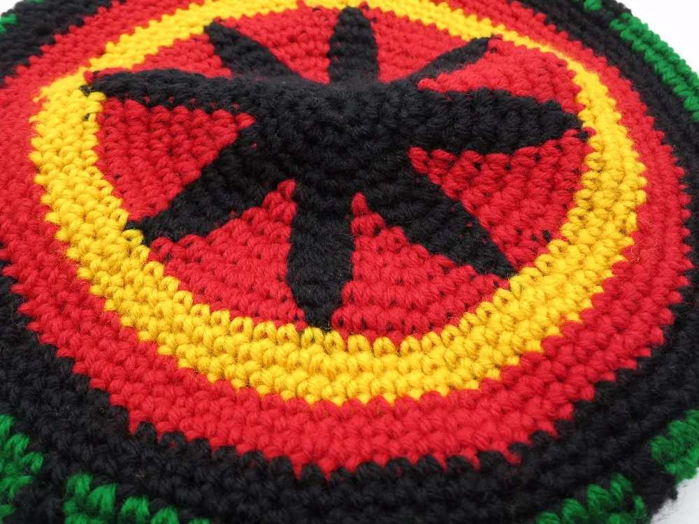 Jamaican Bob Marley Rasta Beanie шапка причудливая Кепка водоросли косички африканская повязка
