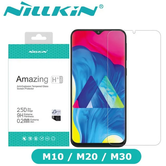 Закаленное стекло NILLKIN 9 H/H + Pro для Samsung Galaxy M10 M30 Nilkin, Защитное стекло для экрана Ssmsung Galaxy M20