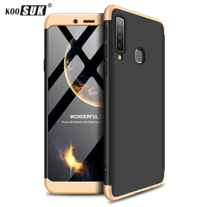 3-в-1 чехол-накладка для samsung A9 A920 ПК Жесткий матовый чехол для телефона чехол для samsung Galaxy A9 A9s бронированный чехол Coque