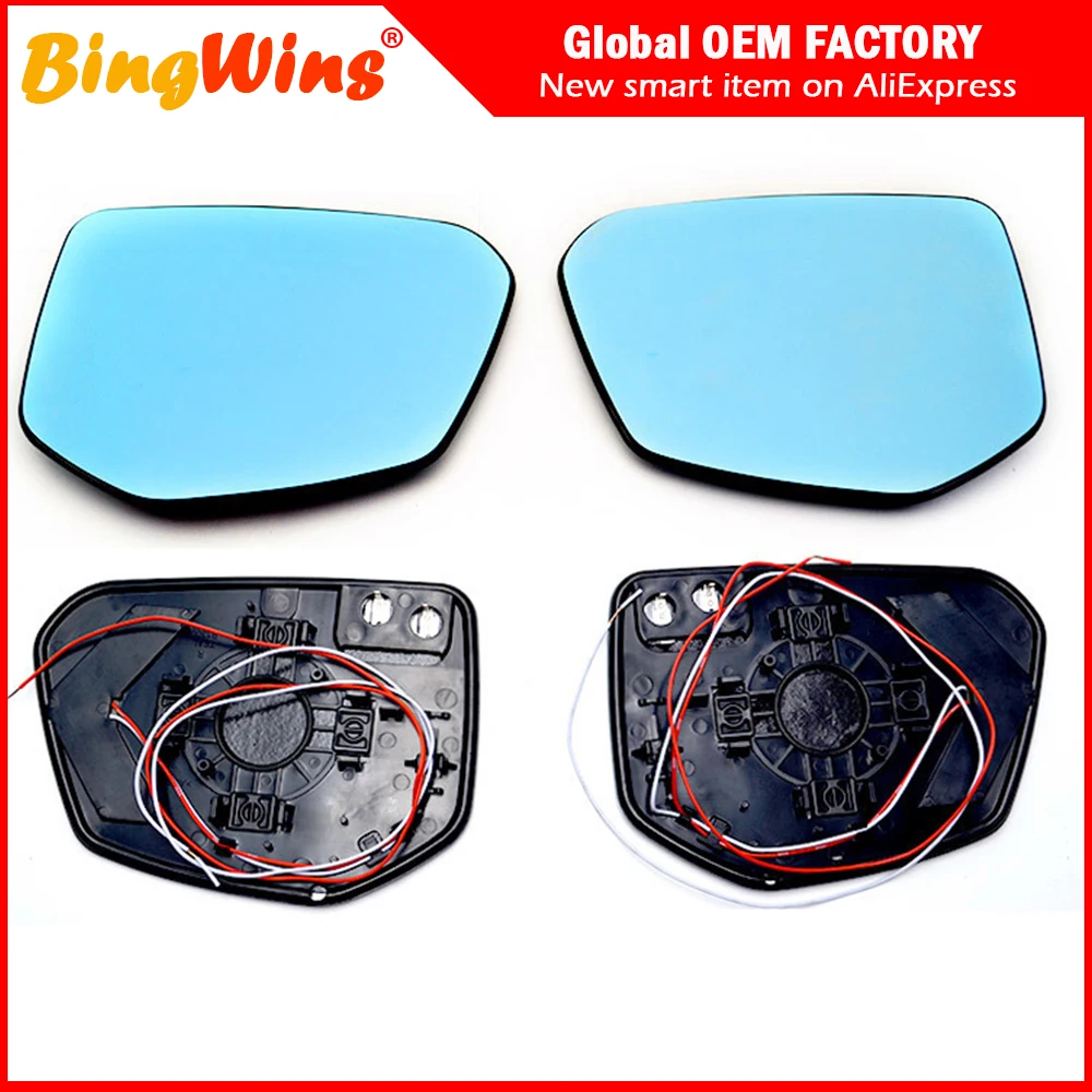 

Blue Side Door Rearview Mirror for Honda Civic 10th 2016 2017,multi curvature,glare proof,turning,heated,defog and Wide vision