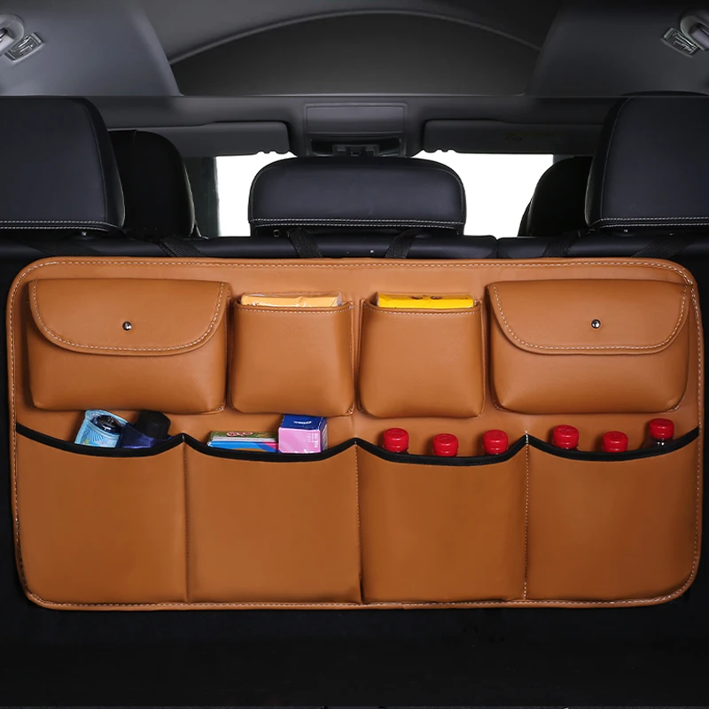 Новая искусственная кожа автомобильная Задняя сумка для хранения на спинку
