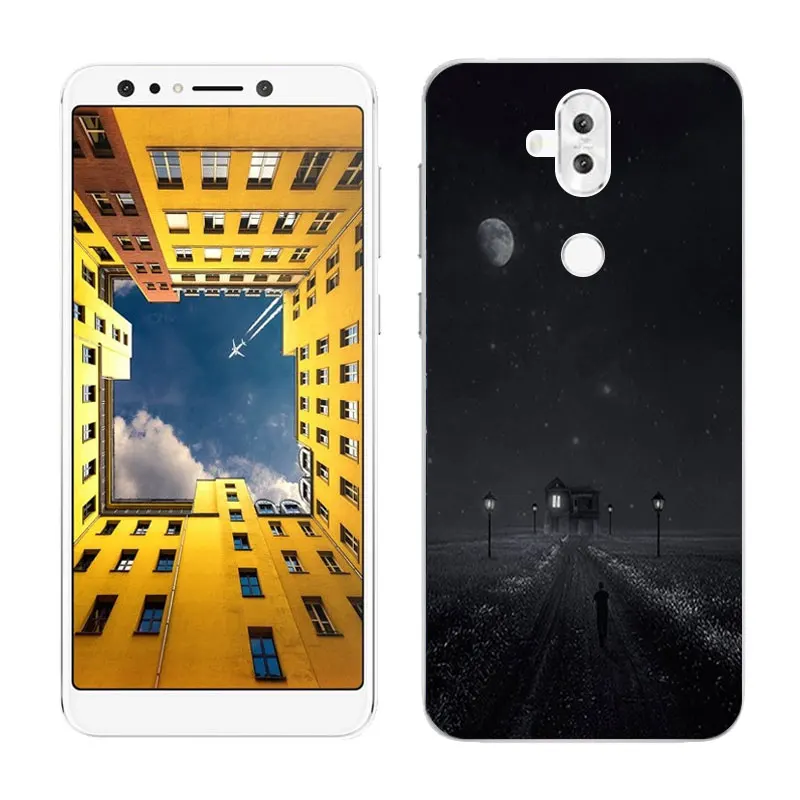 Для Asus Zenfone 5 Lite ZC600KL 6," чехлы для мобильного телефона из мягкого силикона с Чехлы бобы Окрашенные чехол для Asus ZF5Q X017D задняя крышка Капа