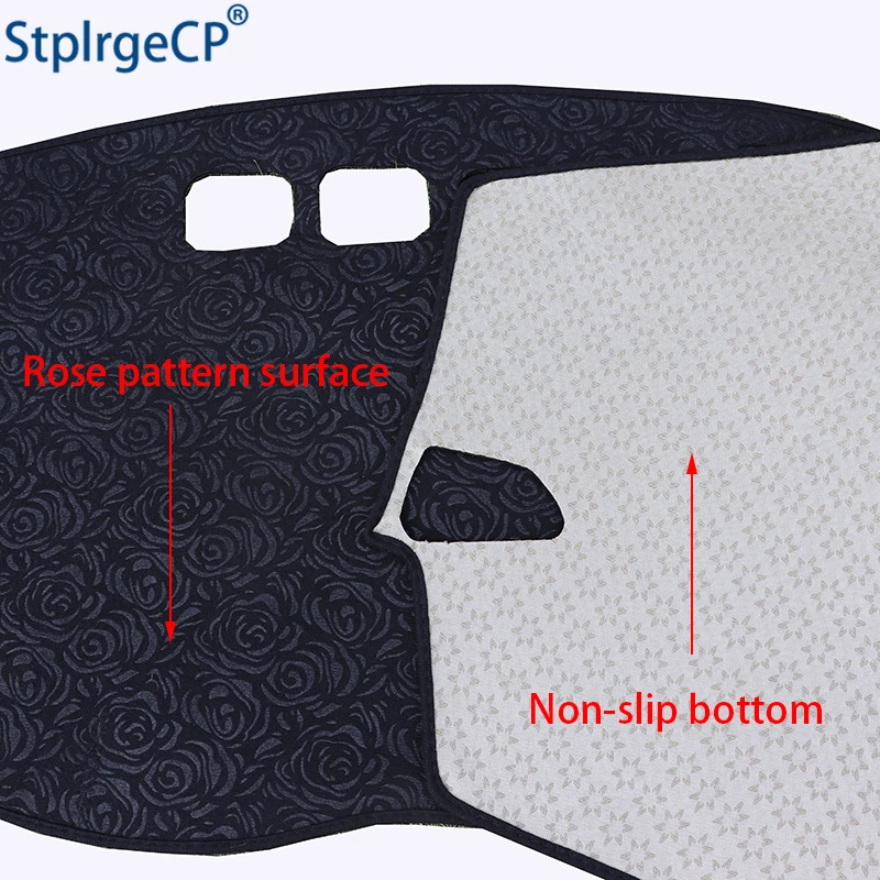 Новейший Рисунок розы Нескользящая крышка приборной панели автомобиля