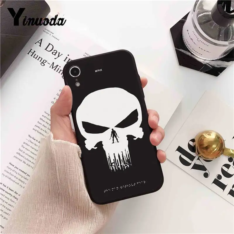 Чехол для телефона Yinuoda Marvel Game The Punisher Ghost Rider iPhone 6S 6plus 7 7plus 8Plus X Xs MAX 5 5S XR 11 pro max |