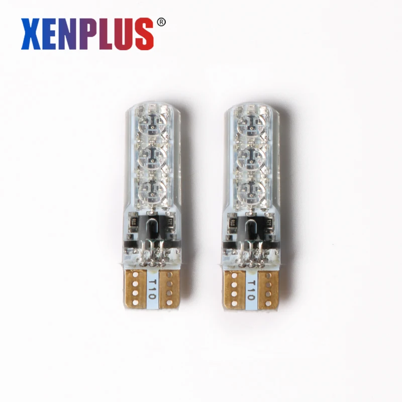 Xenplus Universal Car LED signal light 12V T10 w5w 5050 SMD RGB 6 flash Remote Controller Wedge Lights turn Lamp warning bulbs | Автомобили