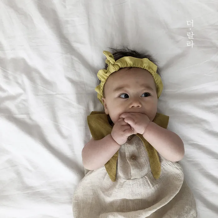 Новинка 2020 летняя одежда для младенцев комбинезоны новорожденных в Корейском